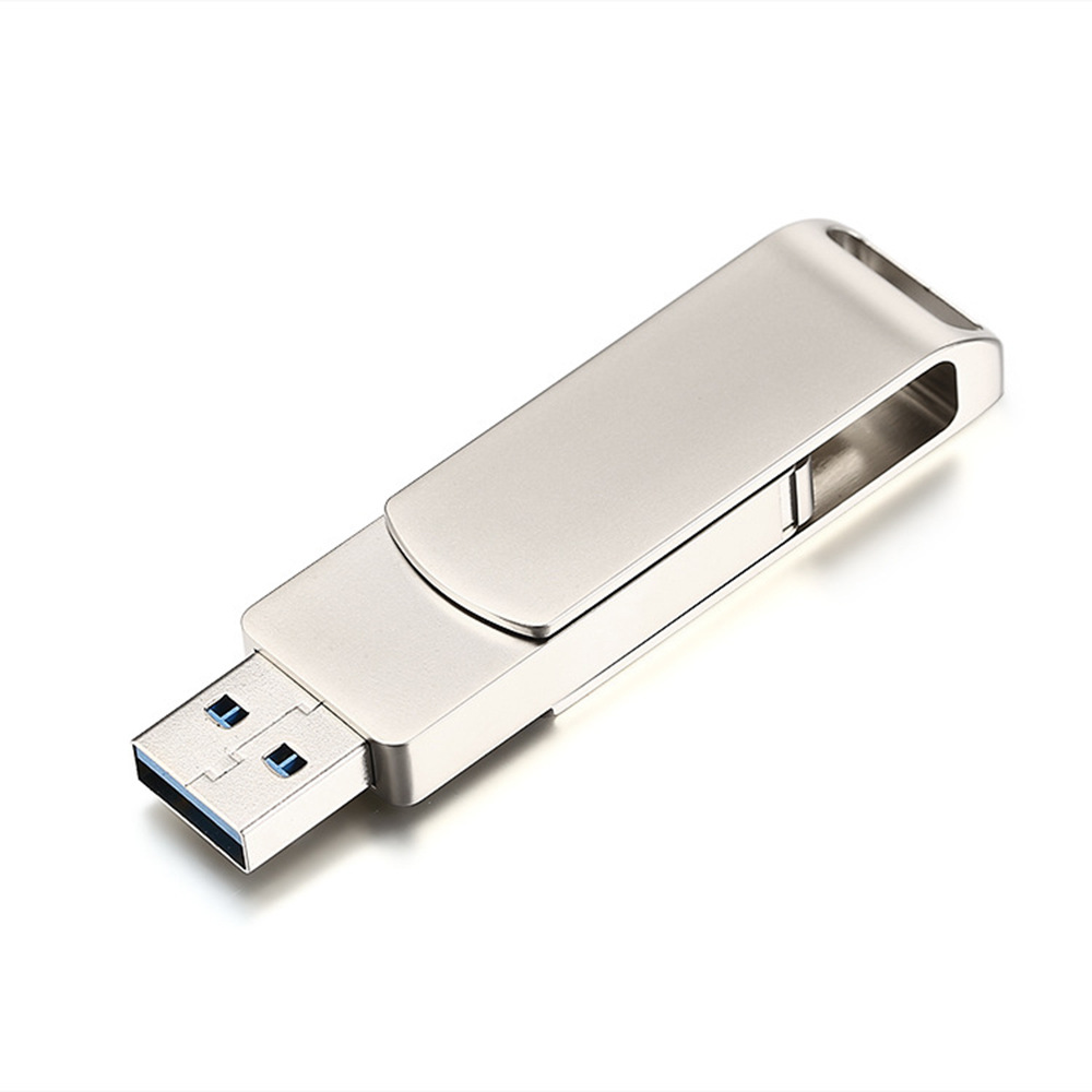C30 high-end business metal rotating USB flash drive metal mobile phone USB flash drive 3.0 high-speed TYPE C USB flash drive