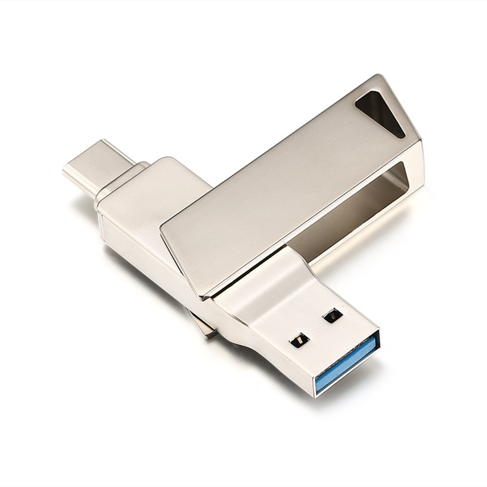 TD05 USB-C mobile phone USB flash drive metal mobile phone USB flash drive 3.0 high speed high-end business metal rotating USB flash drive