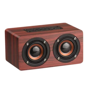 Wooden Bamboo Outdoor Bluetooth Speaker Support TF Card Bt Wireless Stereo Speaker