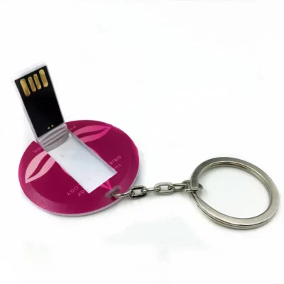 Round Credit Card USB Flash Drive